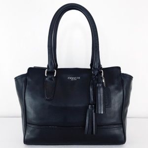 COACH Authenticated Legacy Black Leather Candace Satchel.